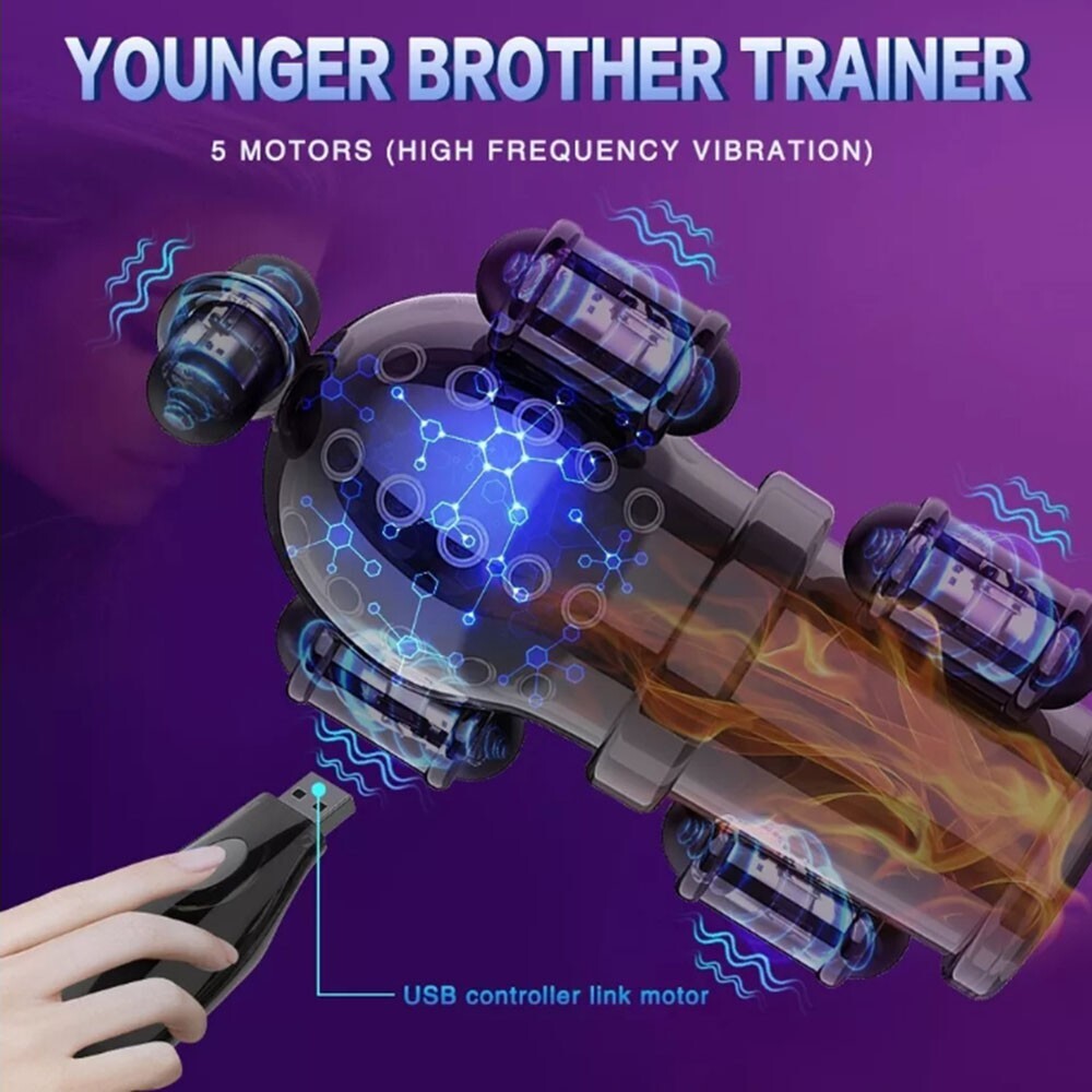 Vibrating Penis Head Massager Male Masturbator Glans Vibrator Sex Toys for Men