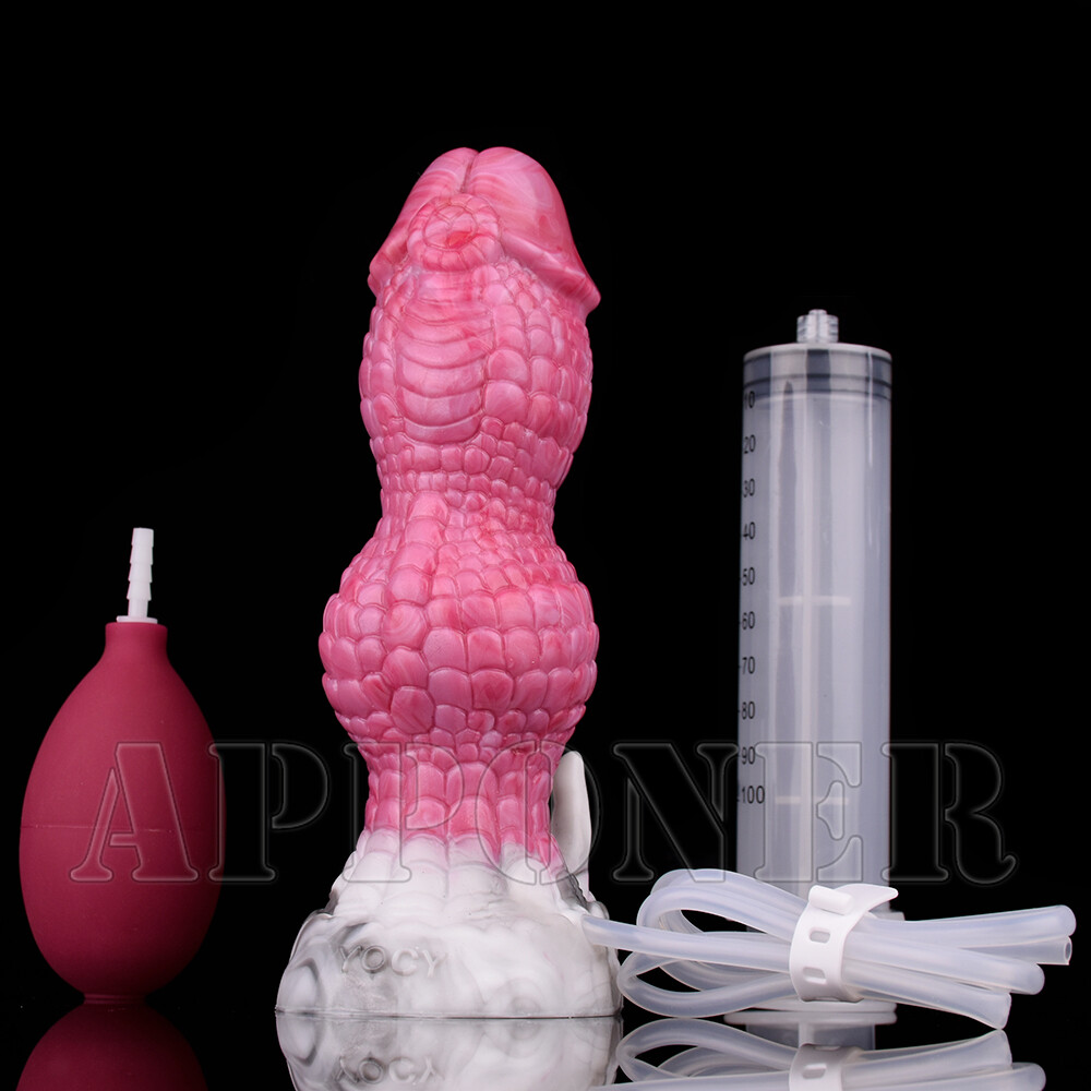 Soft Silicone Squirting Function Fake Ejaculating Masturbator Spray Sex Toys