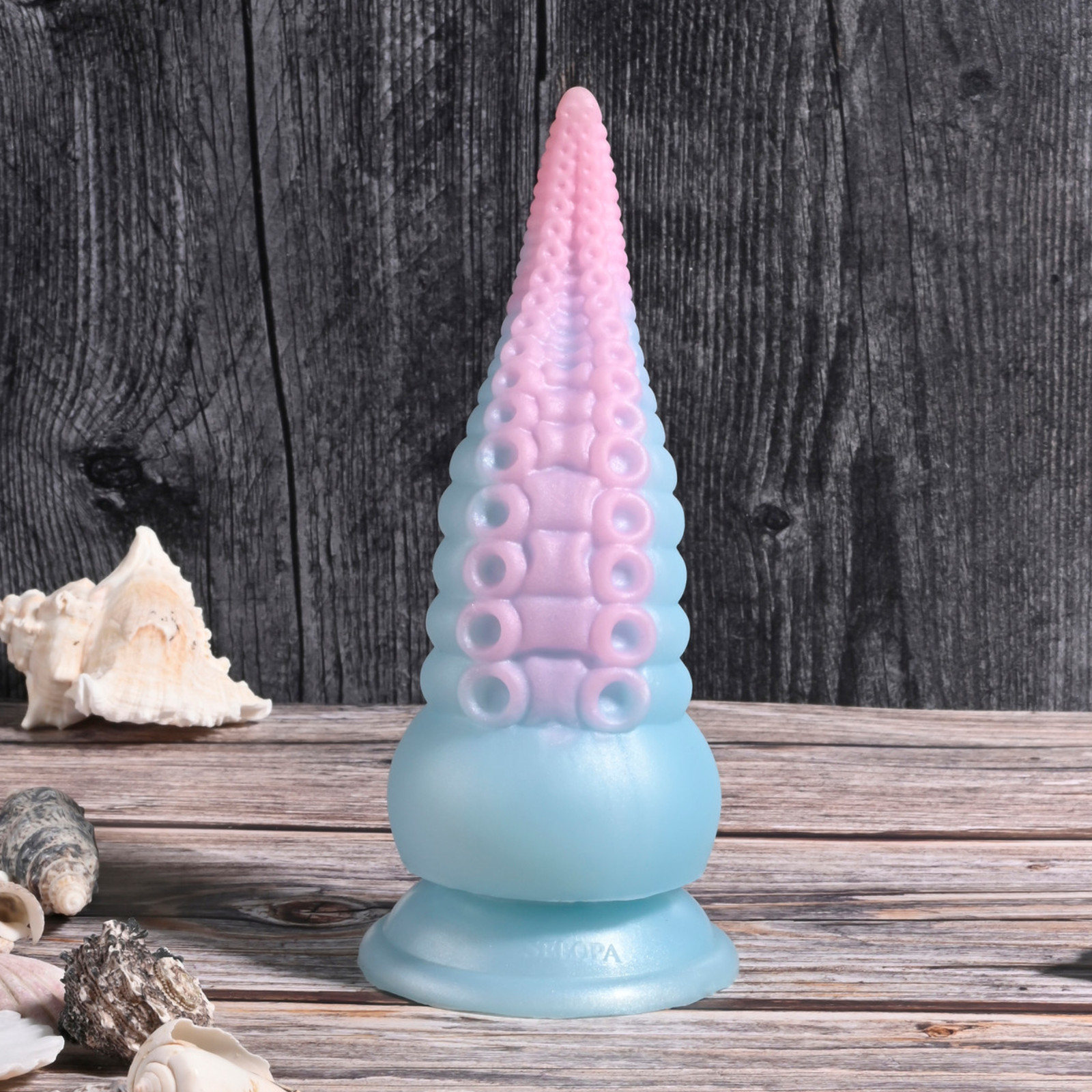 Suction Cup Base Flexible Tentacle Dildo Vibrating Rechargeable Multi Speed Toy