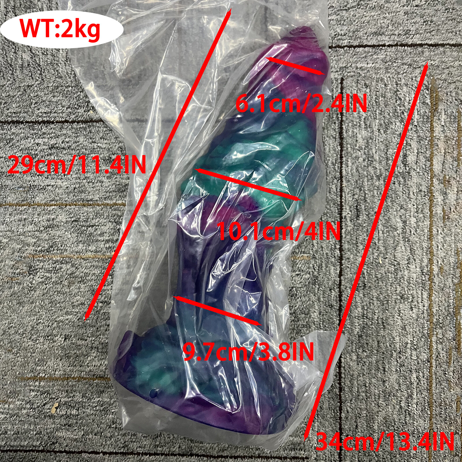 4” Diameter Huge Thick Dildo for Advanced Players,Big Massive Dildo Suction cup