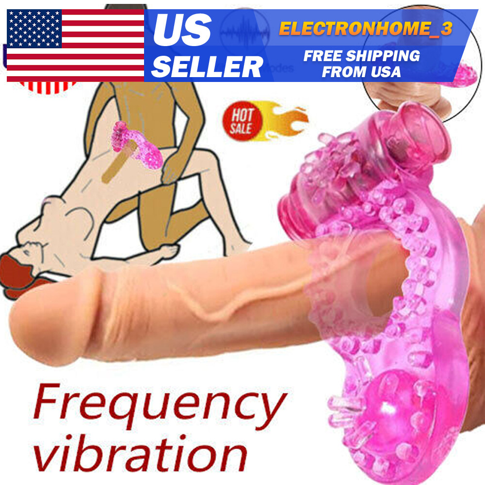 Vibrating Penis Cock Rings Clit G-spot Stimulator Couples-Dildo Sex Toys For-Men