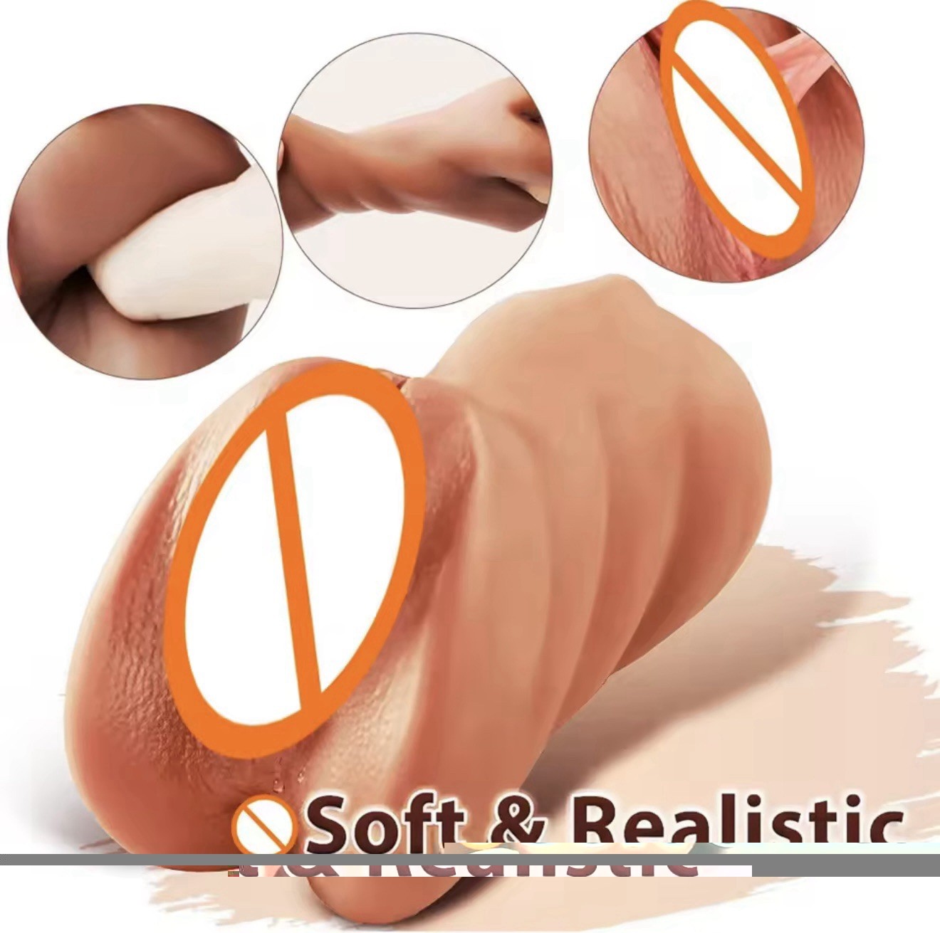 3 IN 1 LIFELIKE FEEL VAGINA / ANAL & MOUTH MALE MASTURBATOR DEEP PLEASURE TOY
