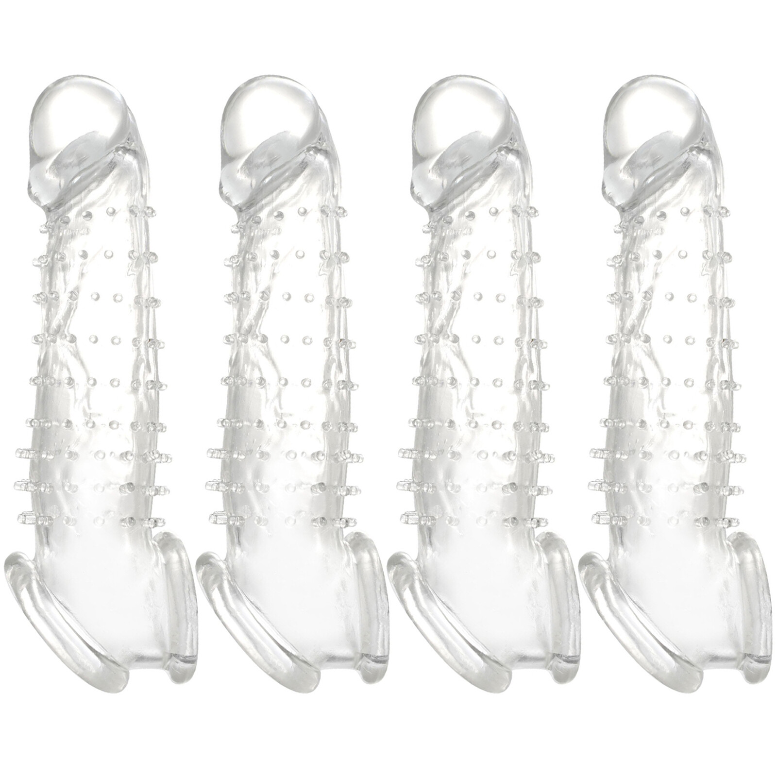 7.5″ Realistic Penis Extender Extension Sleeve Set Cock Sheath Enlarger Enhancer
