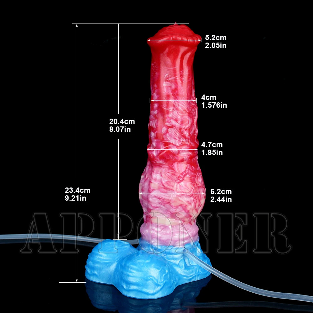 Inflatable Fantasy Dildo Silicone Dildo with Suction Cup for Hands-Free Sex Toys