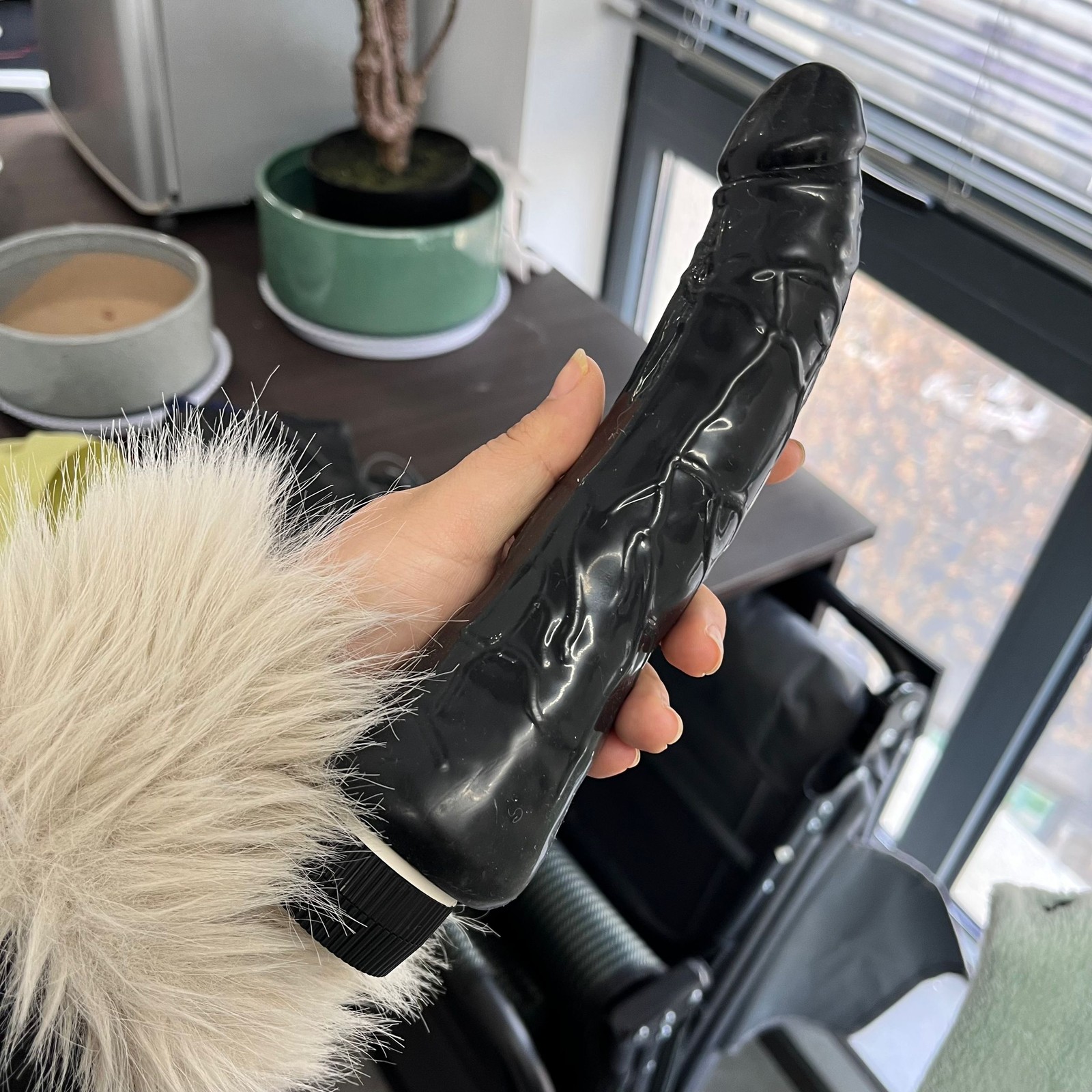 Black Wand G-Spot Dildo Stimulation Vibrator Anal Butt Plug Dildo Vibrator Toys