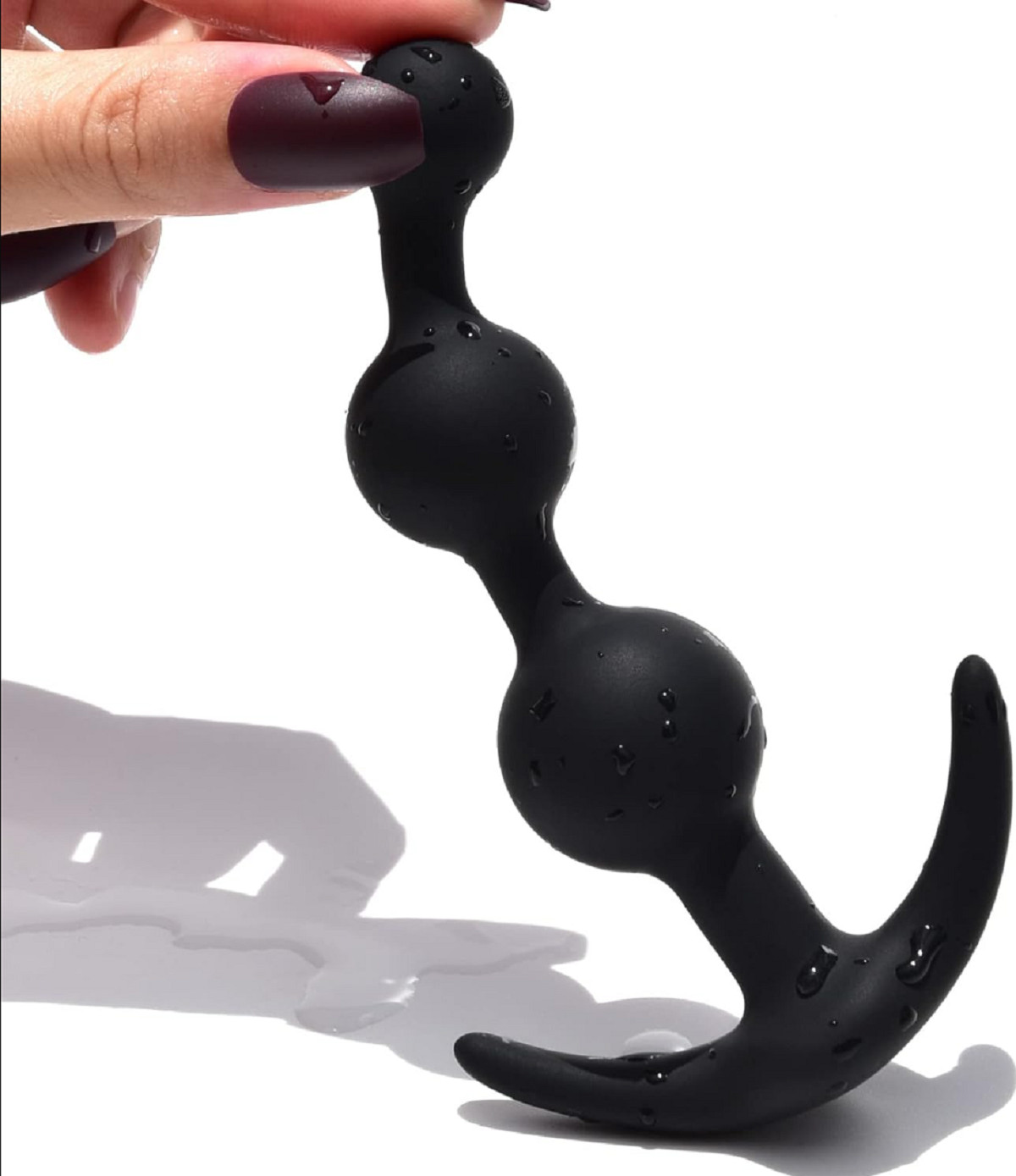 1PCS Anal Beads Butt Plug Prostate Massager Sex Toy love Toy for Men Women Black