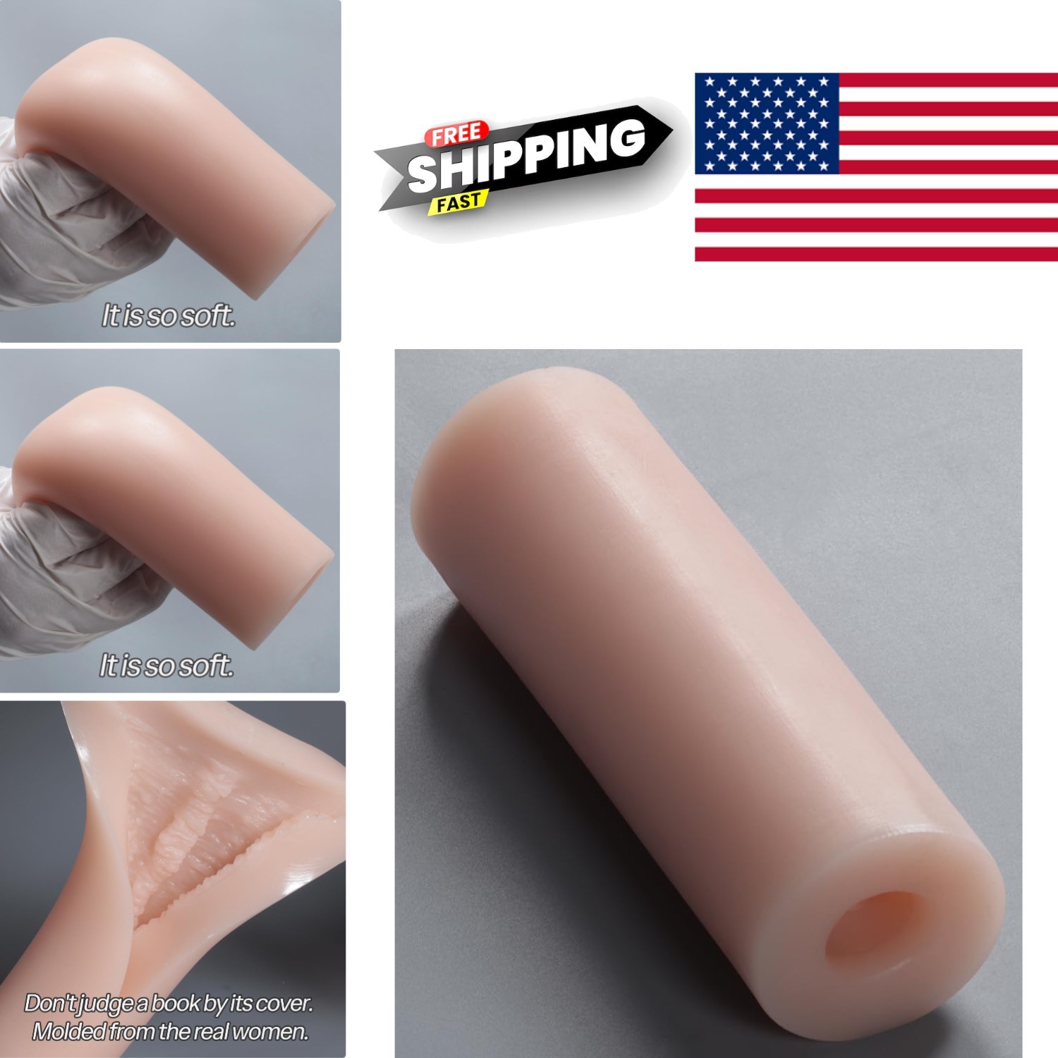 Discreet Pocket Stroker for Men Instant Pleasure Waterproof TPE Material