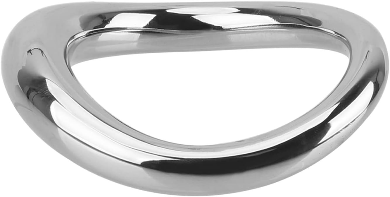 38mm Silver Cock Ring Stainless Steel Ergonomic Design for Enhanced Experience