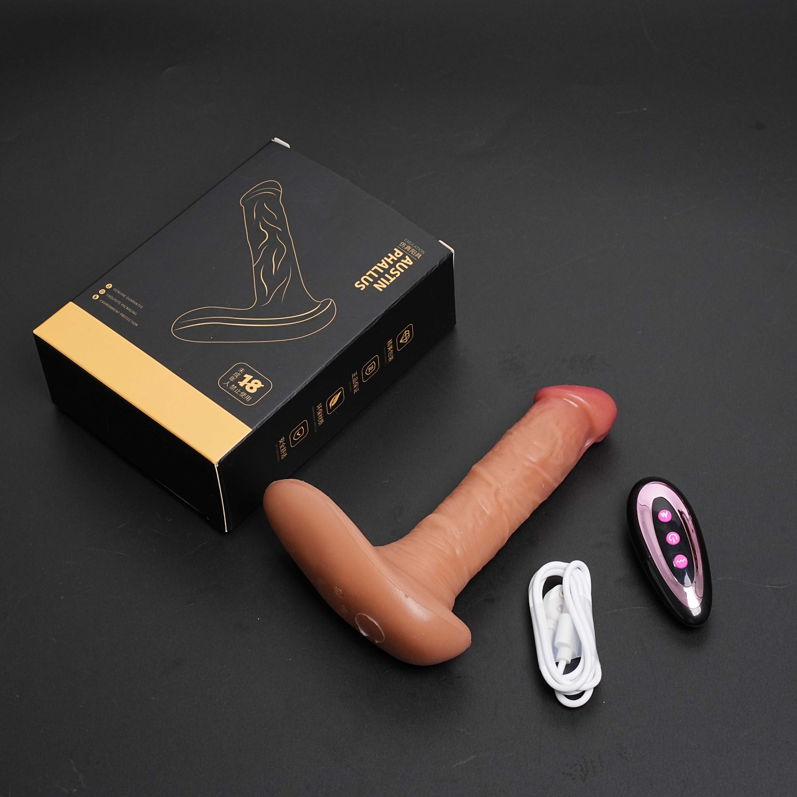Automatic Heated Vibrator Wearable Thrusting Dildo Massager Remote Sex Toy Women