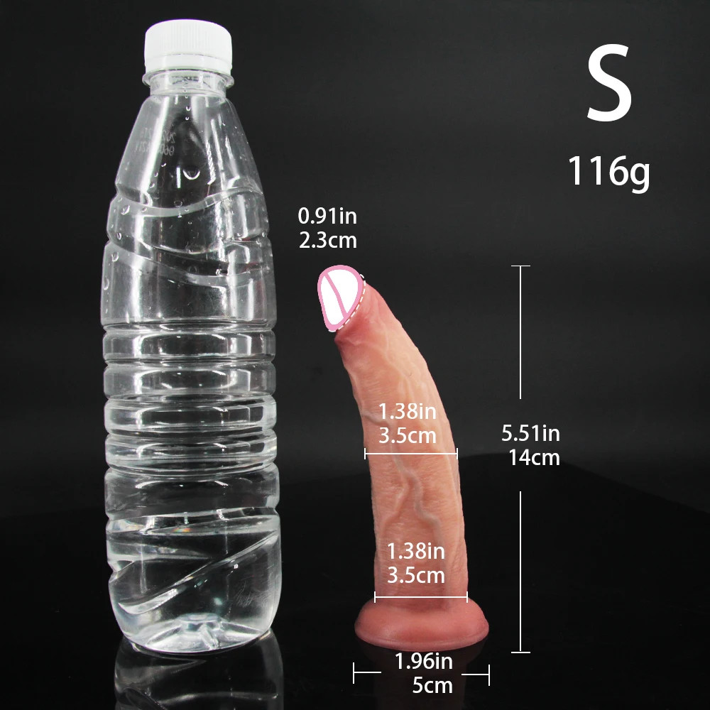 Realistic Anal Dildo Butt Plug Prostate Massager with Suction Cup Penis for Begi