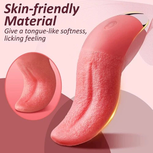 Realistic Tongue Licking Vagina Women Clitoris Stimulator Massager Oral Sex Toys