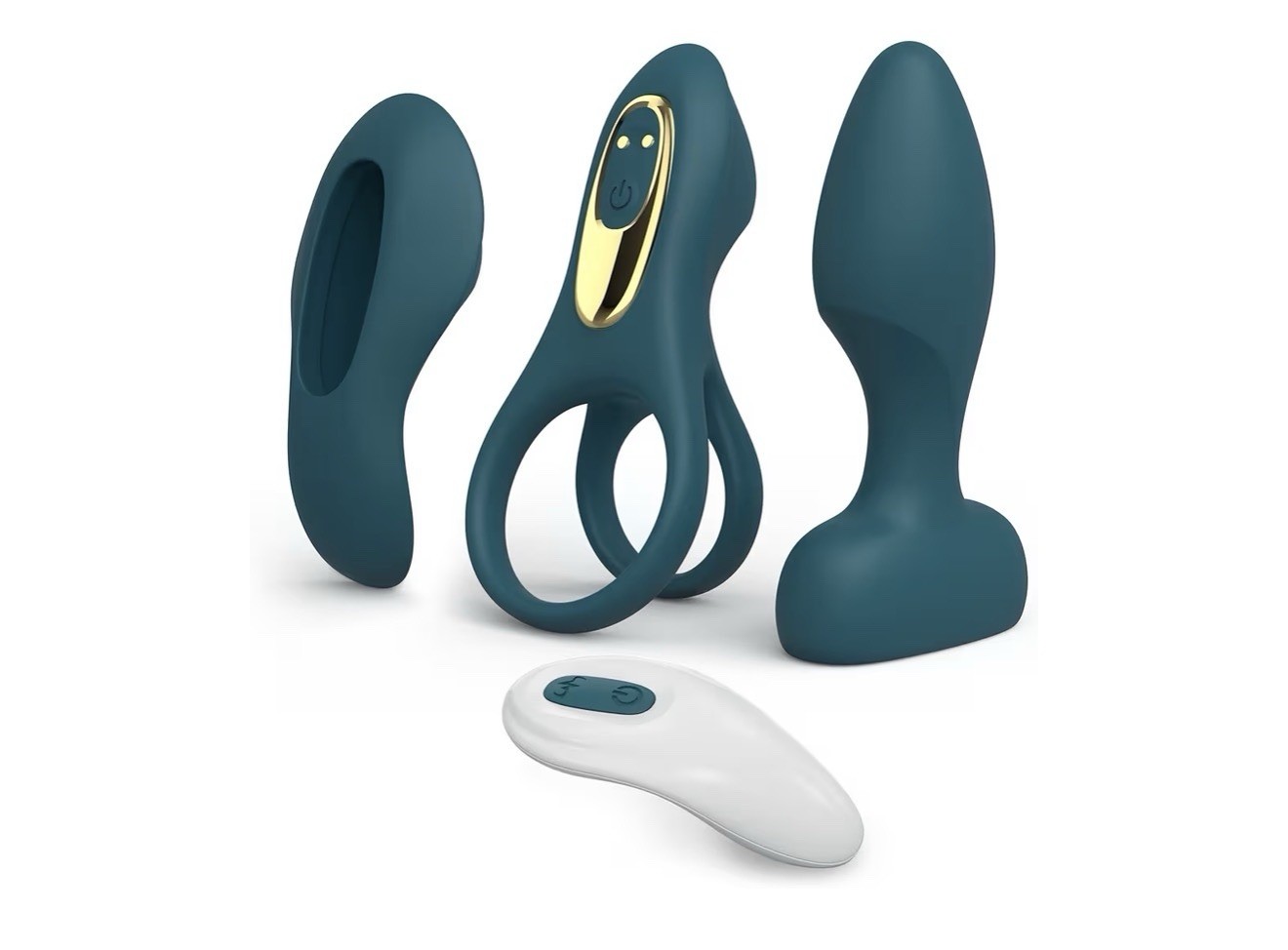 Tracy’s Dog 3 in 1 Vibrator Set Remote Control Waterproof Silicone