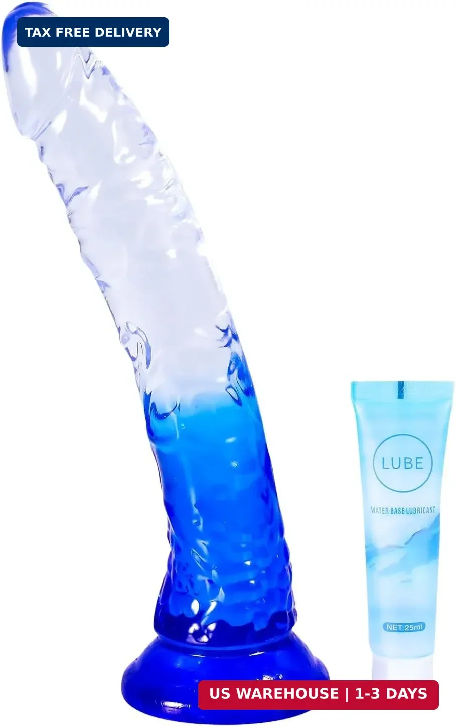 7 inch Soft Realistic Dildo Sex Toys with Suction Cup for Hands-Free Play, Thick