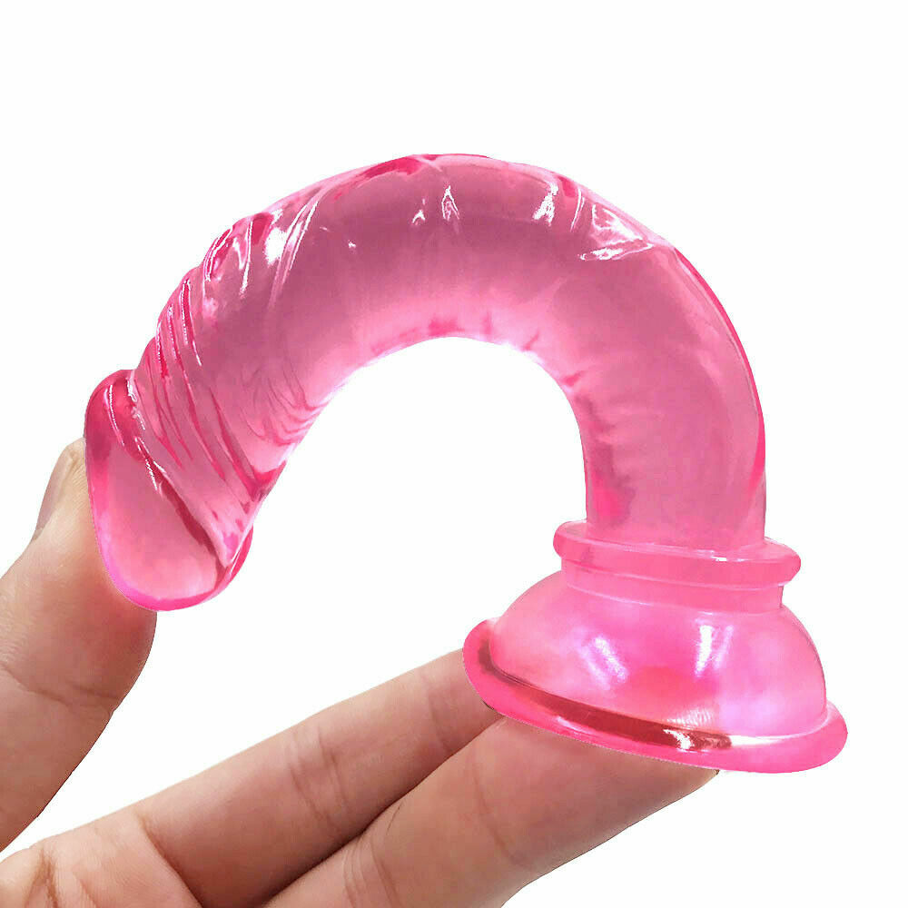 Dildo-Silicone-Flexible-5Inch-Lifelike-Realistic-Suction-Cup-Penis-Sex-Toy Cock