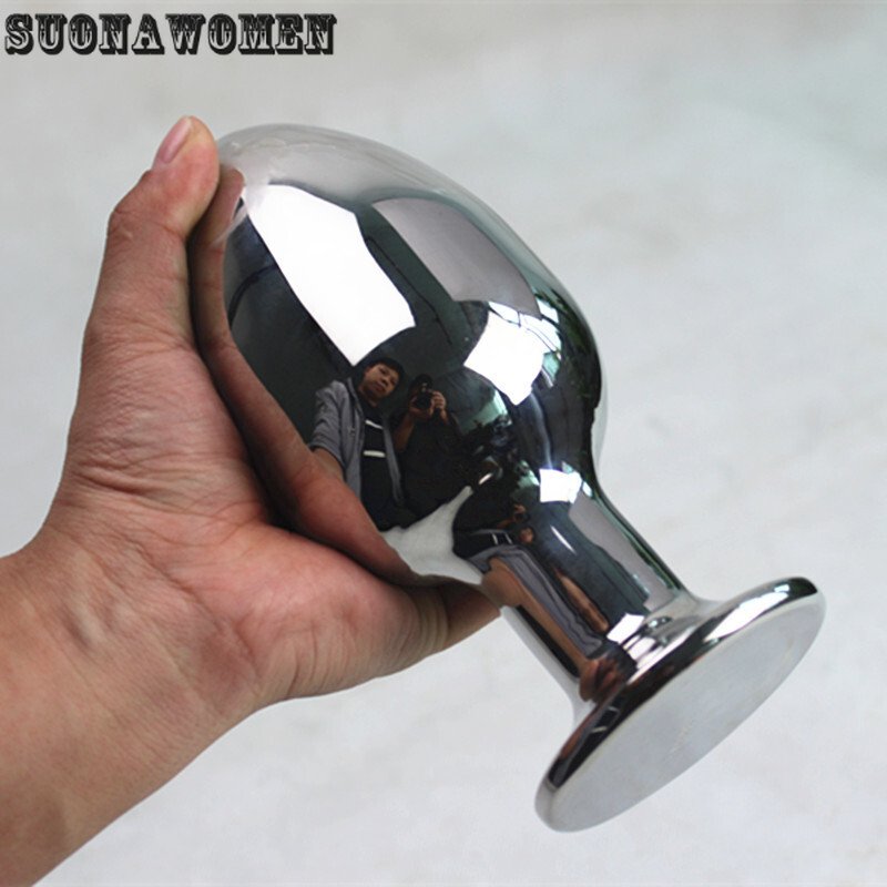 Anal Plug 16 Size Stainless Steel Soild Trainer Butt Stopper Simulation Sex Toy