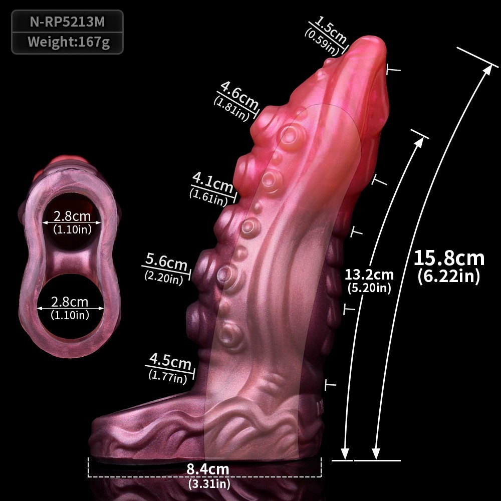 Male Fantasy Cock-Girth-Enlarger-Enhancer-Penis-Extension-Extender-Sheath-Sleeve