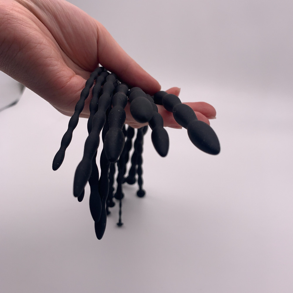 4/8pcs Set Silicone Penis Plug Long Rod Sounds Stretcher Adult Sex Toys for Men