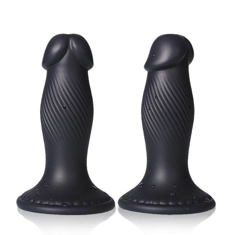 4″ Beginner Small Dildo,Realistic Silicone Dildo with Strong Suction Cup, Black