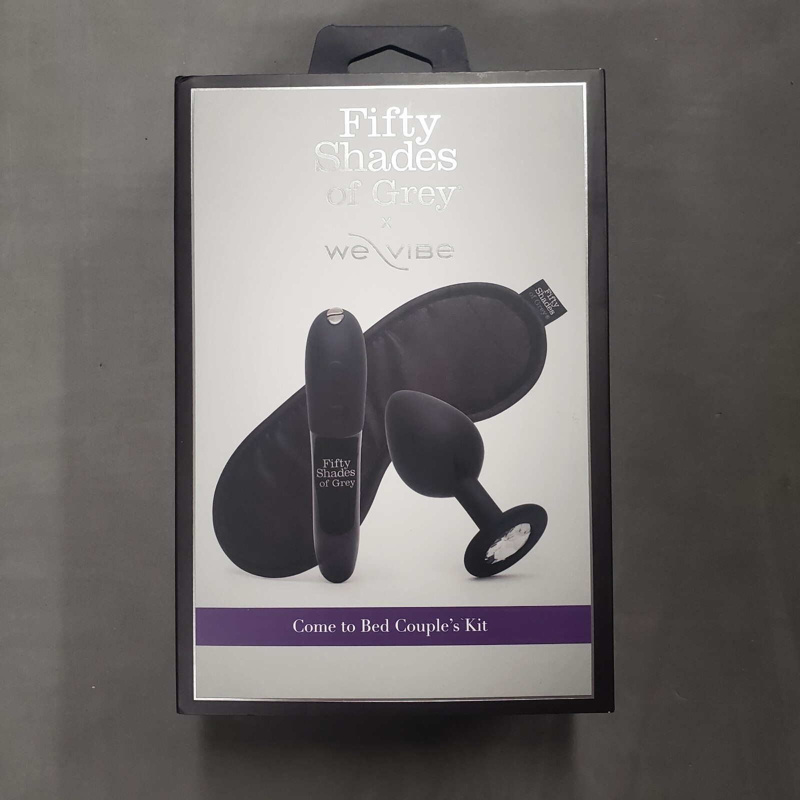 Fifty Shades of Grey We Vibe Come to Bed Couple’s Kit 3 Piece Kit Vibe Plug Mask
