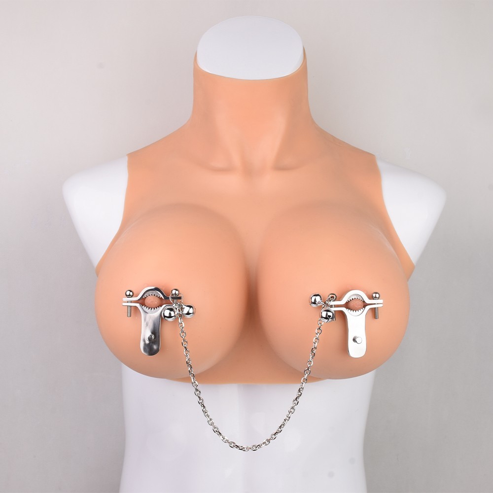 Stainless Steel Nipple Clamp Breast Bondage Harness Set Women’s Sex Bra Lingerie