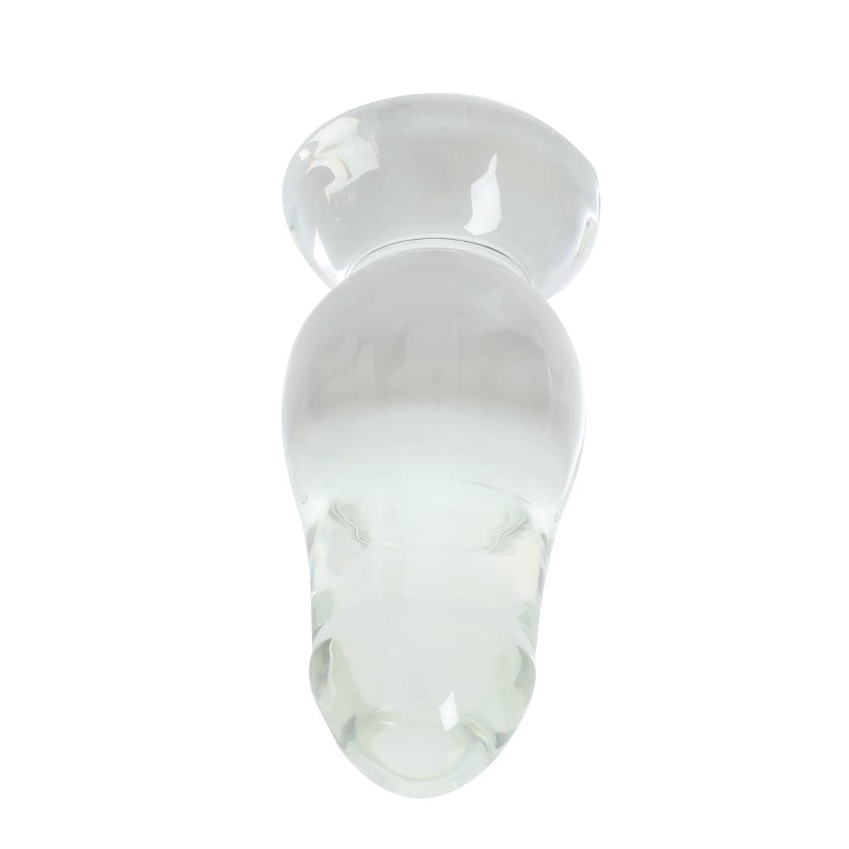 Epichao 5.4″ Large Rocket Glass Anal Plug Big Crystal Butt 5.4″, Clear