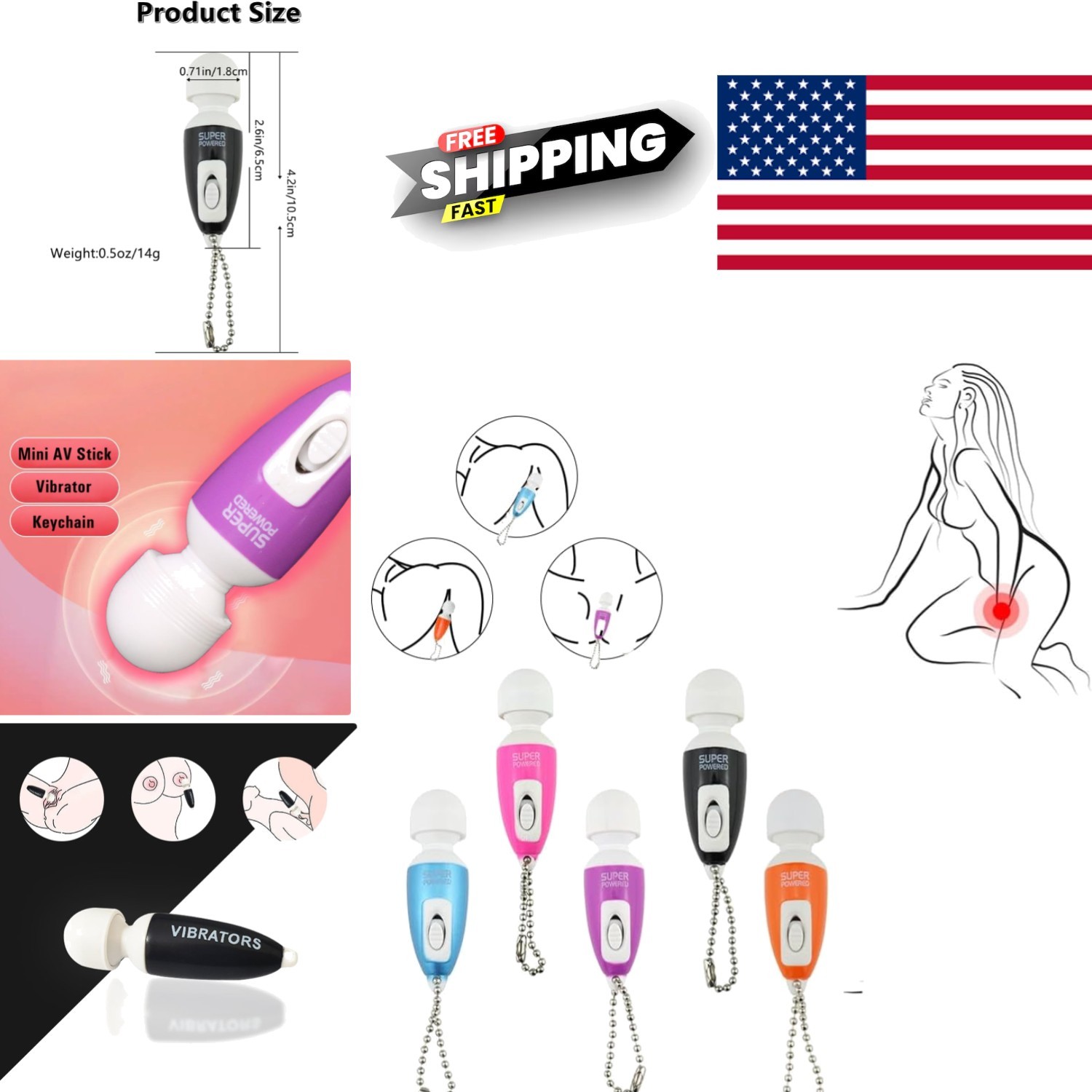 Compact Handheld Massager Wand Purple for Intimate Pleasure and Relaxation