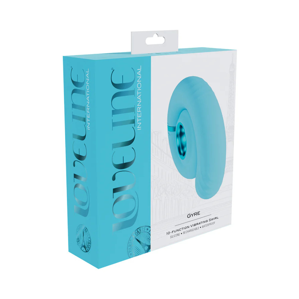 LoveLine Gyre Sili Vibrating Swirl Blue