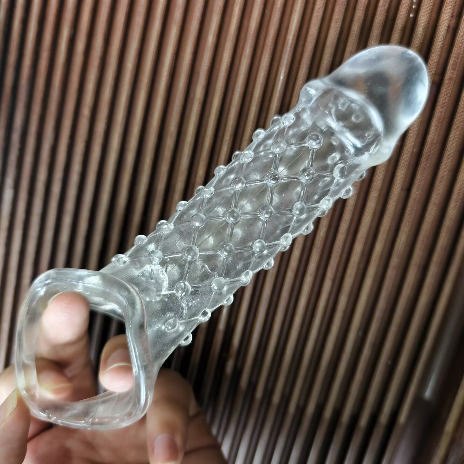 Male Cock Girth Enlarger Enhancer Penis Extension Extender Sheath Sleeve Men SM