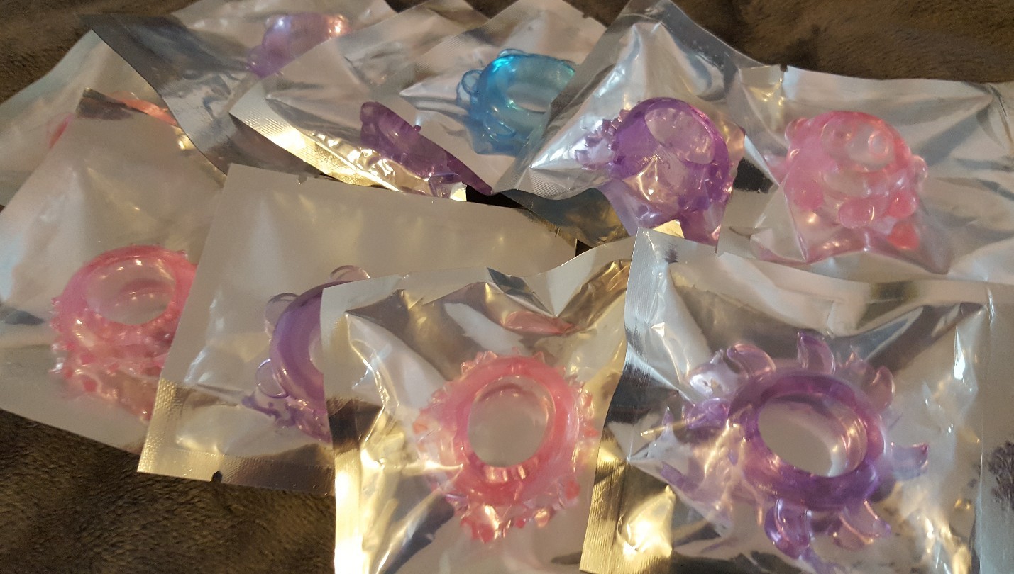 Mens Sex Toys Cock Rings 16 Pack Strong Spiked Stay Hard Erection