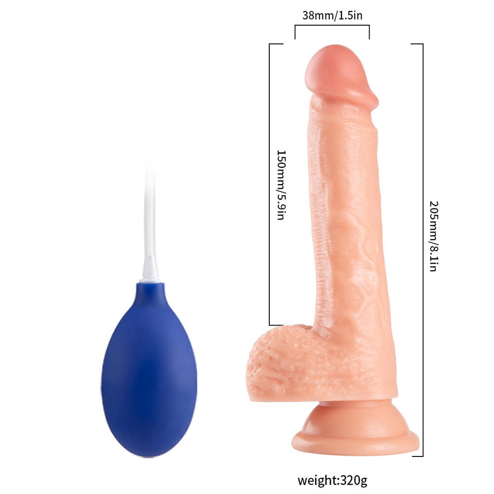 Realistic Dildos Vibrators & Squirting Cum Ejaculating Penis w/ Suction Cup