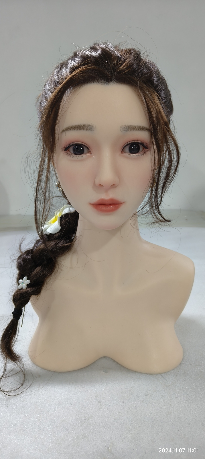 Realistic Sex Dol l Head Replaceable Masturbator Implanted Hair Sex Toys for Men