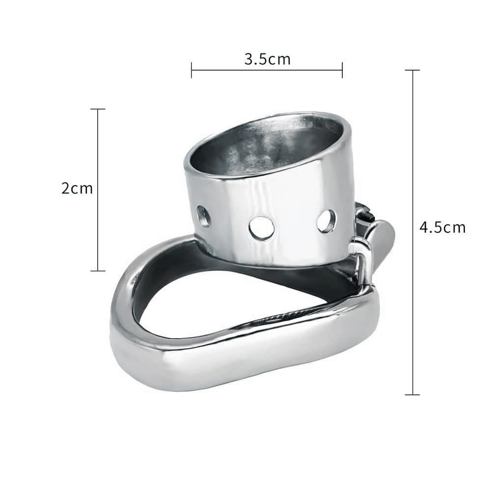 Male Chastity Device Stainless Steel Cock Cage With 4 Rings Penis Cage