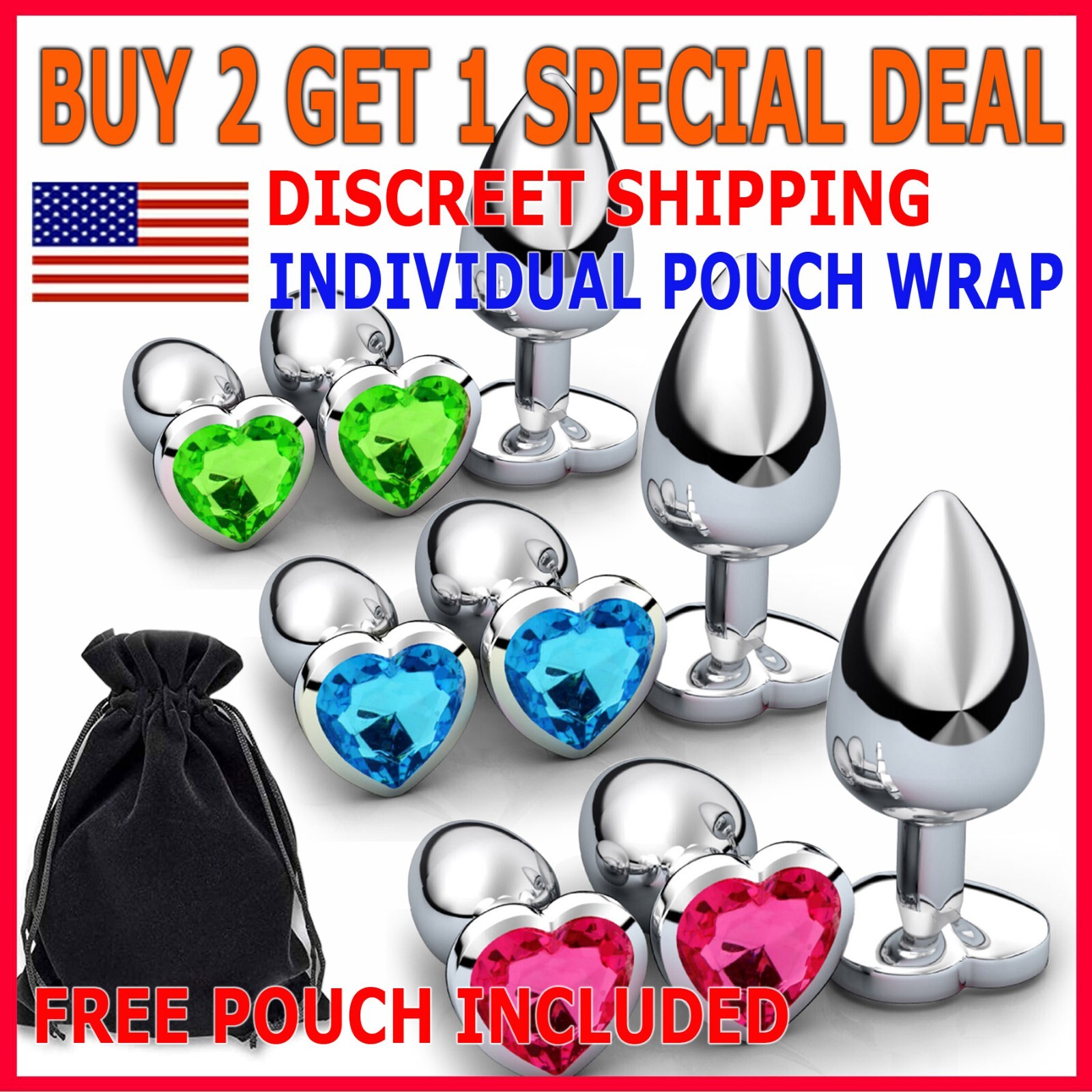 Anal Butt Plug Sex Toys Set Round Stainless S/M/L Women Men Couple Metal Dildo