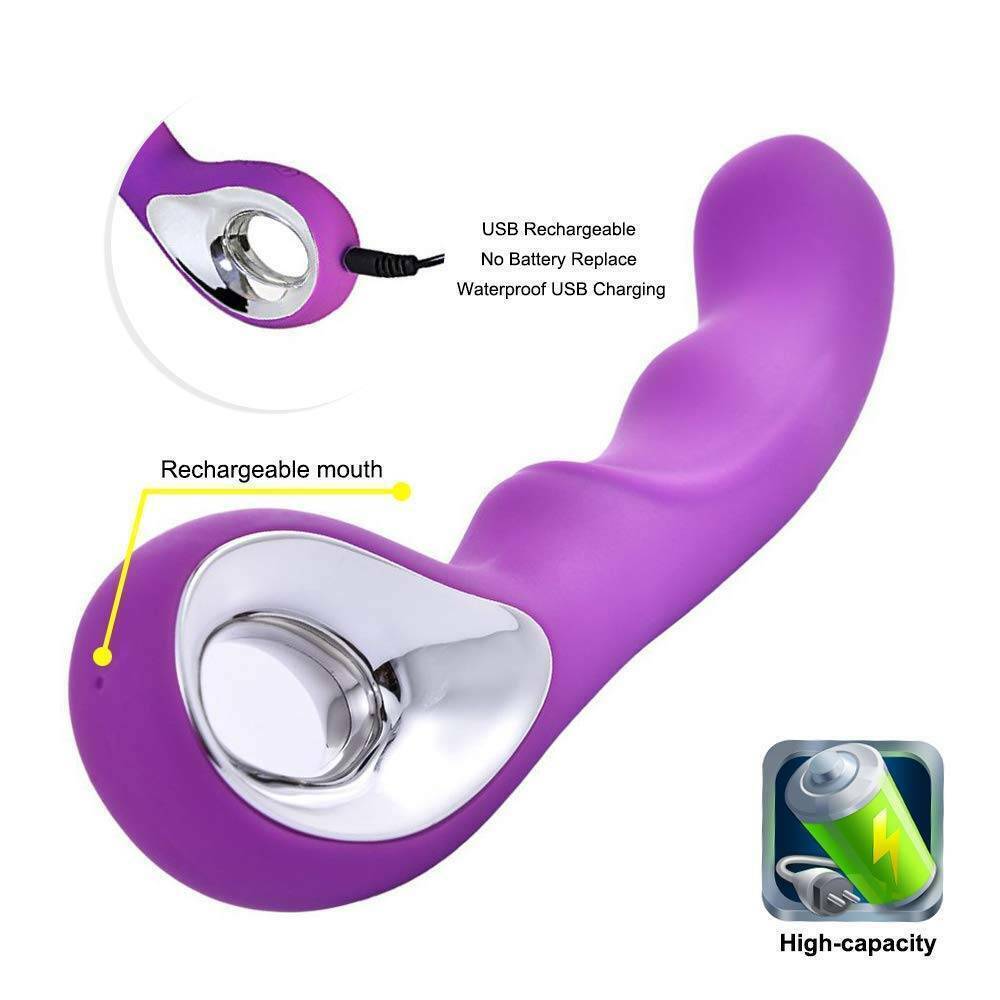 Multispeed Vibrator G-Spot Massager Sex Toy Adult Dildo Wand USB Rechargeable