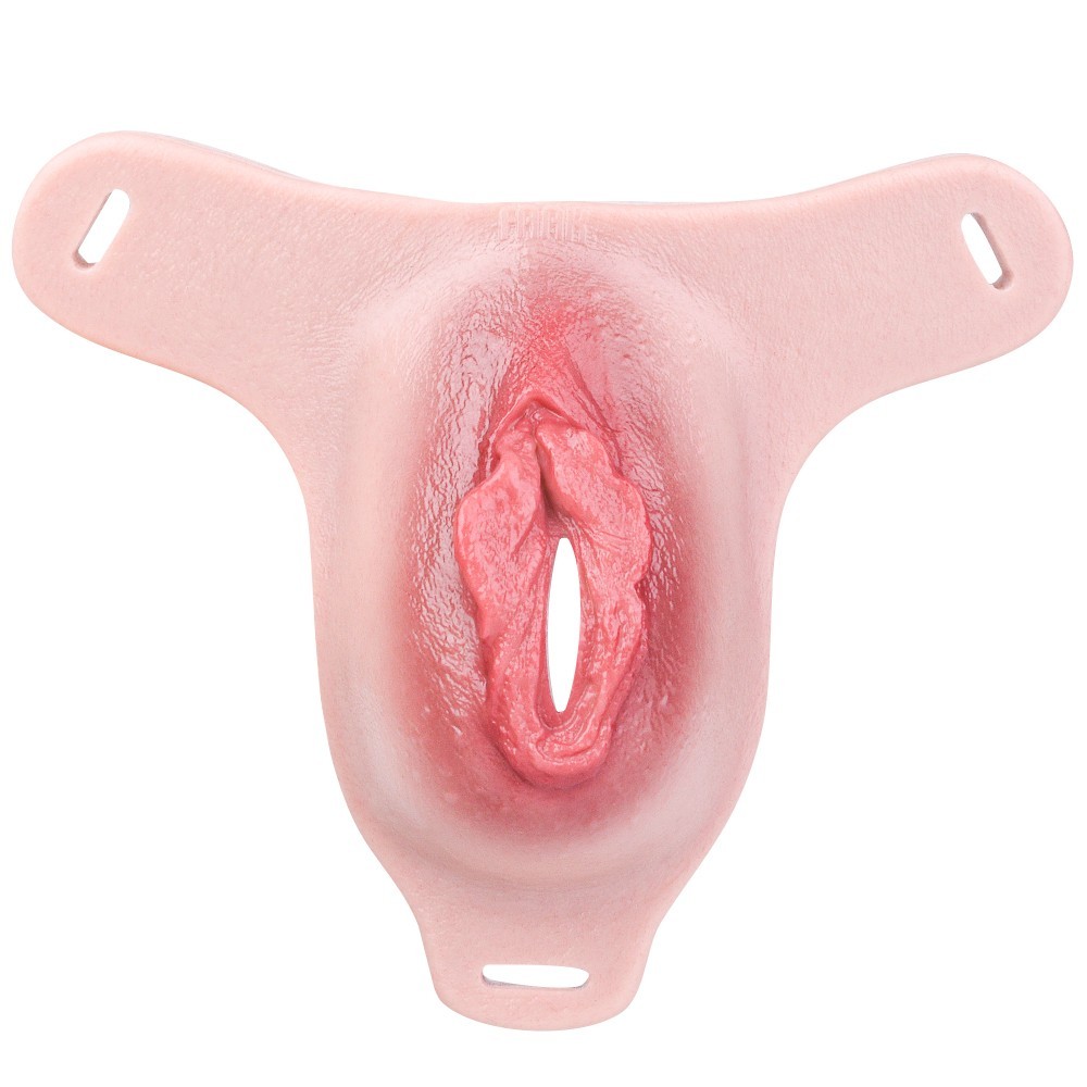 Sissy Chastity Cage Silicone Realistic Vaginal Lock Device with Belt for Male US