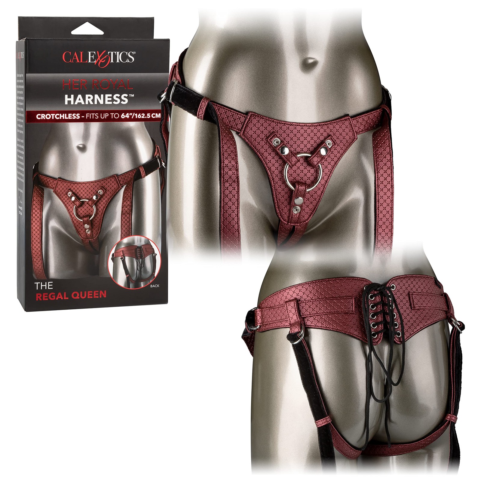 CalExotics Her Royal Harness The Regal Queen Adjustable 1 Count, Bronze