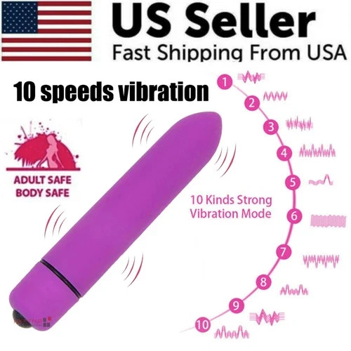 Waterproof Vibrator Bullet Dildo Anal G-Spot Massager Stick Sex Toys For Women