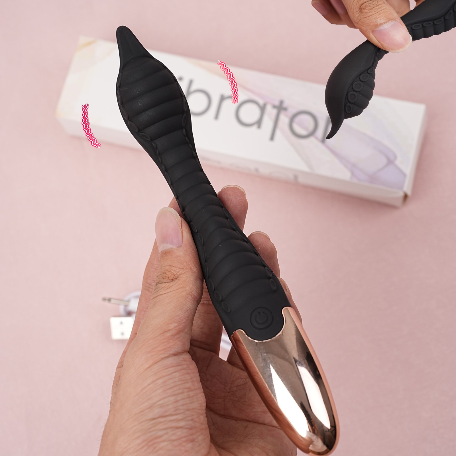 Vibrator Dildo Rechargeable G-spot Clit Massager Wand Adult Sex Toys for Women