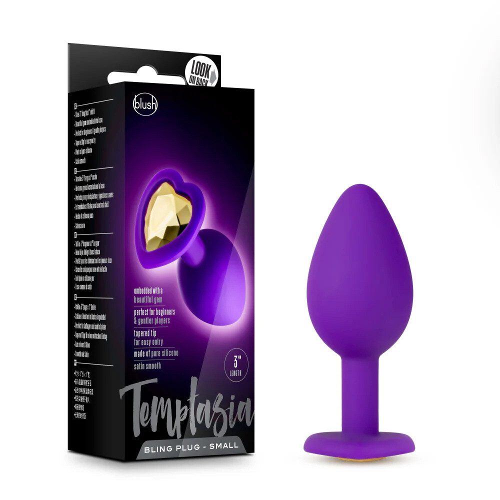 Small Silicone Temptasia Bling Anal Butt Plug Anal Sex Toys for Men Women Couple