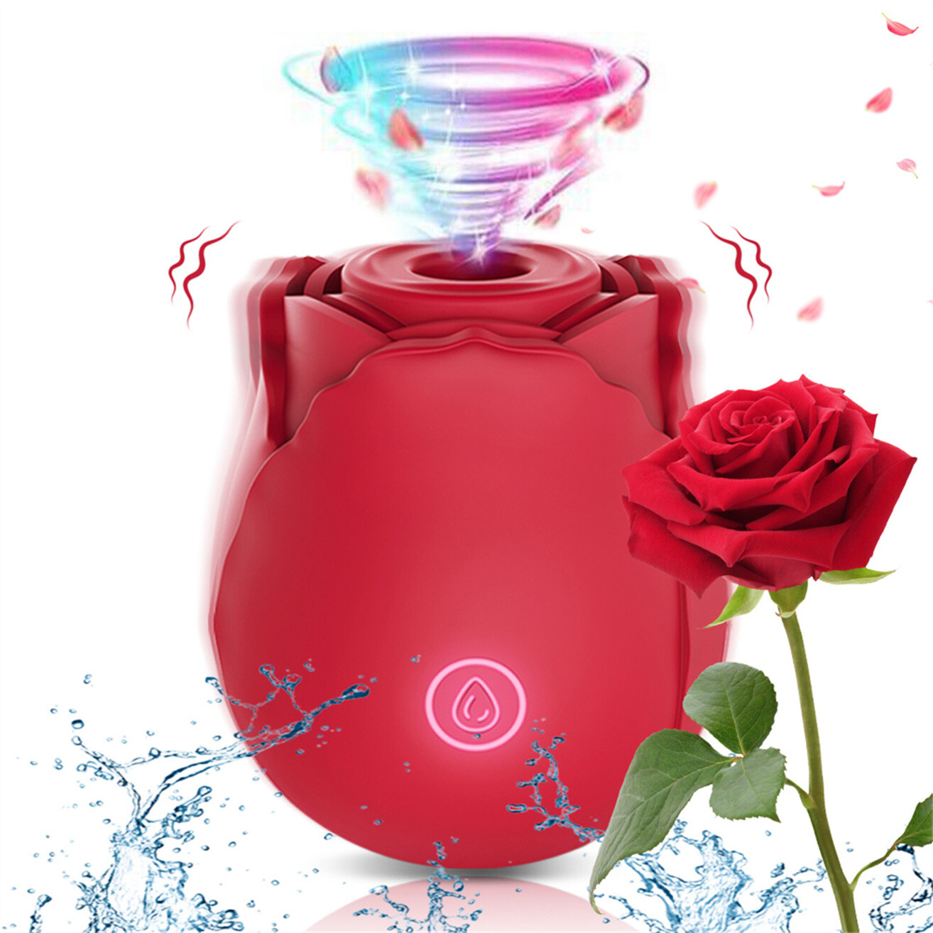 10-speed Rose Vibrator G-spot Dildo Clitoral Sucking For Women Sex Toys Gift