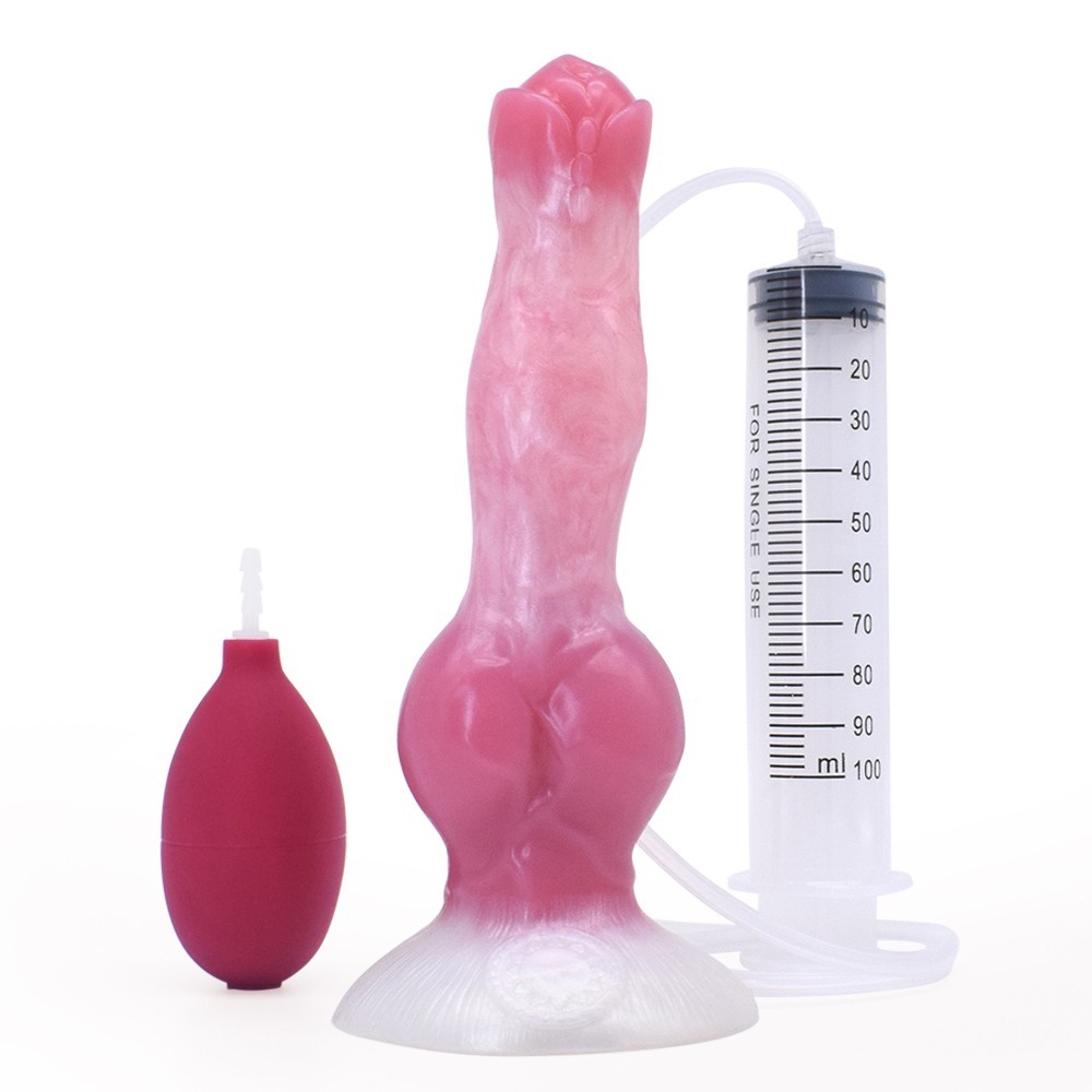 Squirting Monster Dildo Realistic Penis Female Thrusting Masturbation Adult Toy