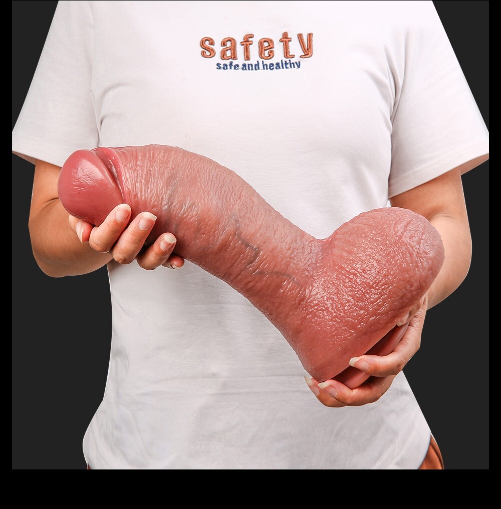 Liquid Silicone Realistic Dildo Skin Feeling Huge Penis Suction Big-Dick Sex Toy