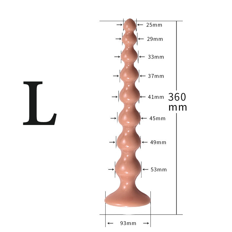 Smooth-Long-Butt-Plug-Soft-Anal-Bead-Dildo-Dong-Adult-Masturbate-G-spot Sex-Toys