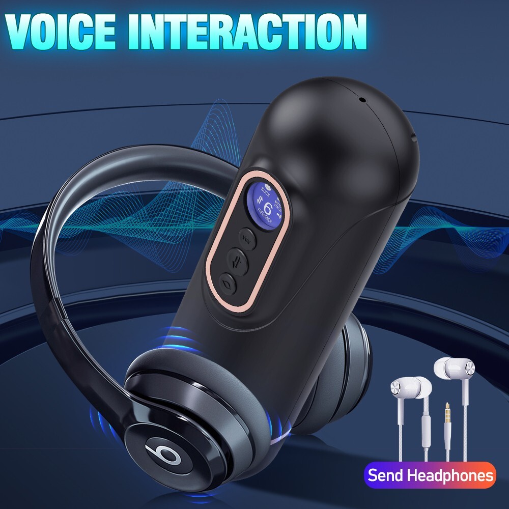 Male Masturbaters Automatic HandsFree Heating Cup Thrusting Stroker Men Sex Toy