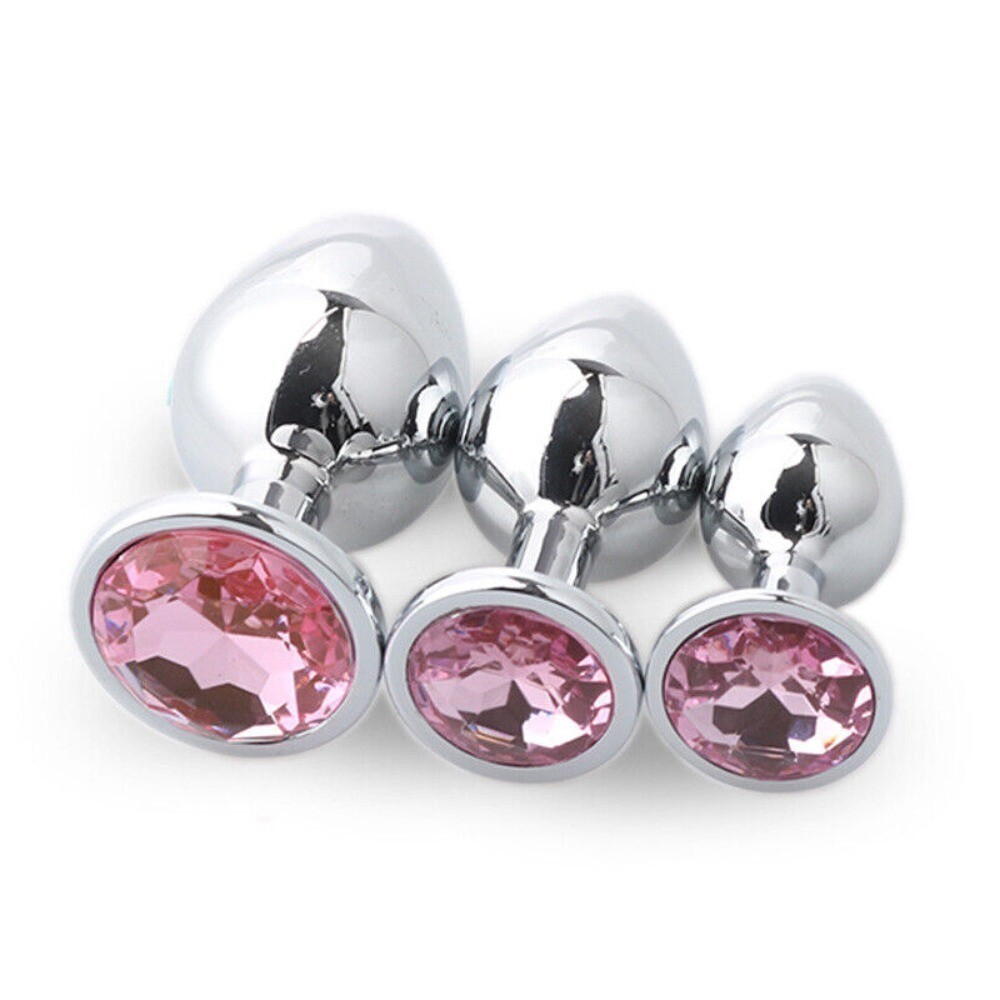Stainless-Steel-Anal-Dilator-Butt-Plug-Anus-Chastity-Lubricated-G-Sport-Toys