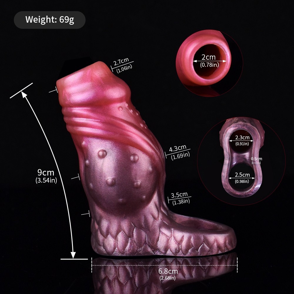 Fantasy Knot Penis Sleeve Silicone Sheath Cock Male Enlarger Enhancer Extender