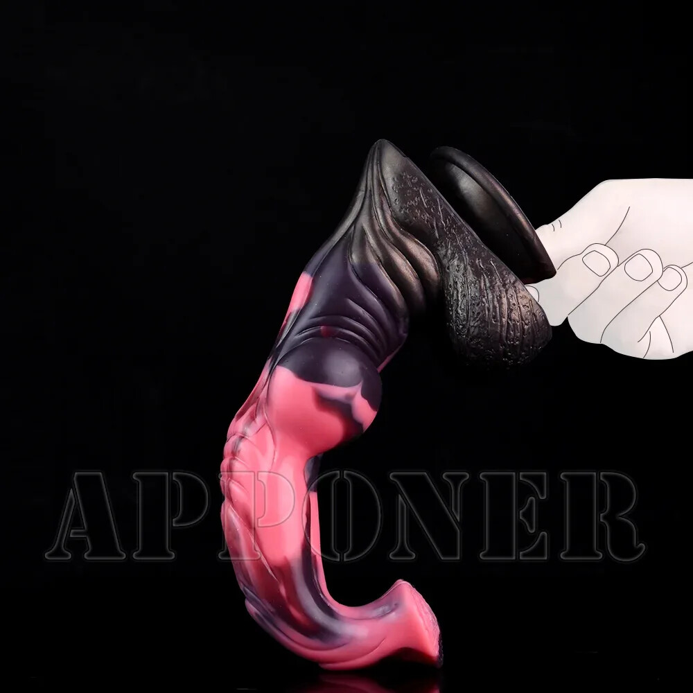 Realistic Penis Long Anal Plug Knot Dildos Stimulation Strong Sucking Sex Toys