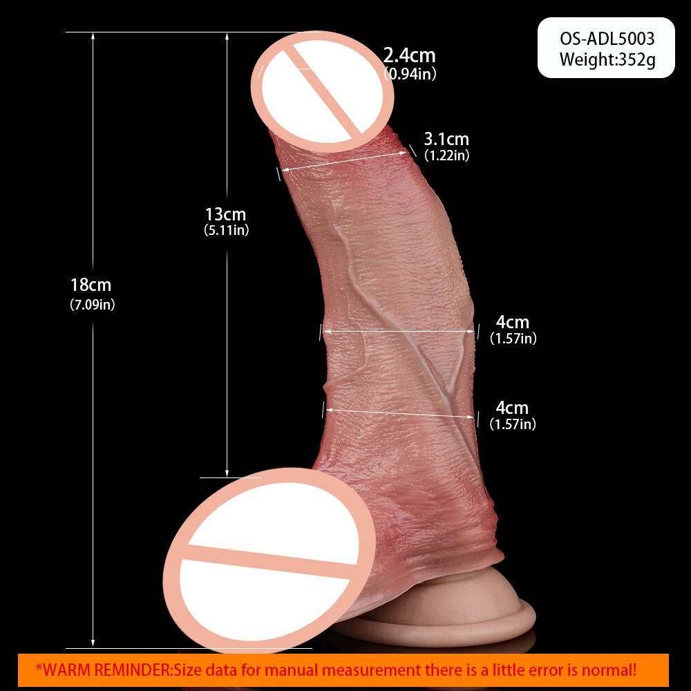 FAAK Double Layer Silicone Large Realistic Dildo Clitoral Vagina Anal Sex Toys