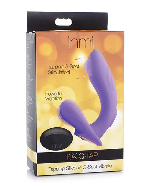 Inmi 10x G-Tap Tapping Silicone G Spot Vibrator – Purple