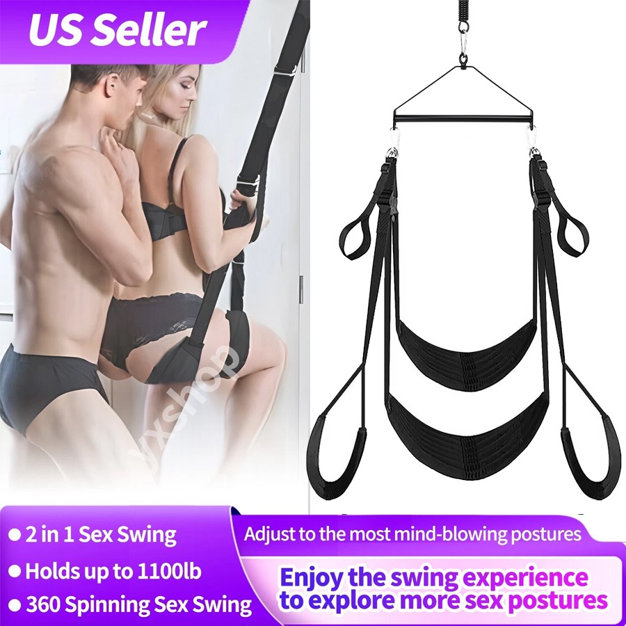 Sex Swing Toy BDSM Bondage 360° Spinning Door Ceiling Swing Sex Toy For Couples